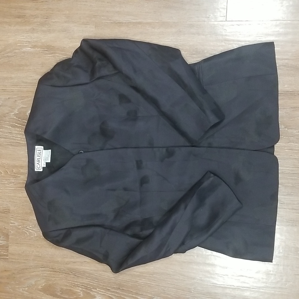 (12) Carlisle Floral Formal Office 100% Silk Workwear Evening Padded Shoulders